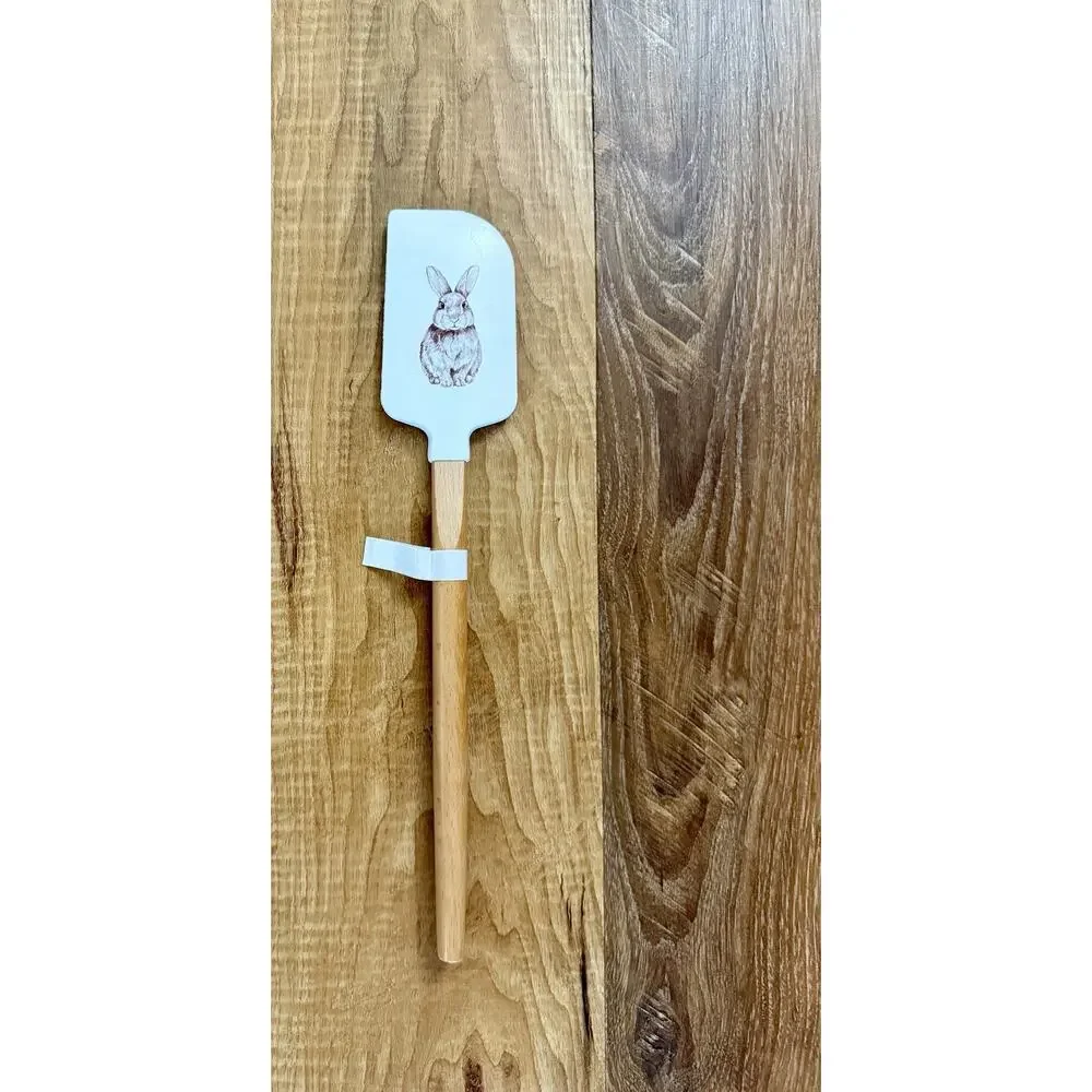Williams Sonoma White Standing Bunny‎ Spatula Easter NEW